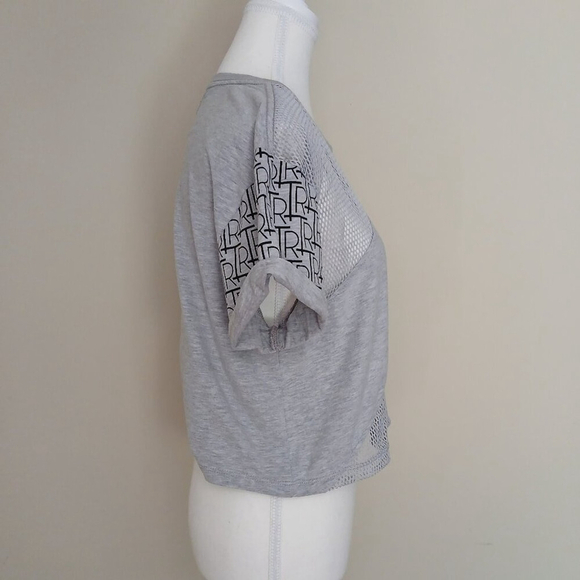 Y2K Vintage True Religion T-shirt With Mesh Panels Gray Size Medium - Picture 2 of 6